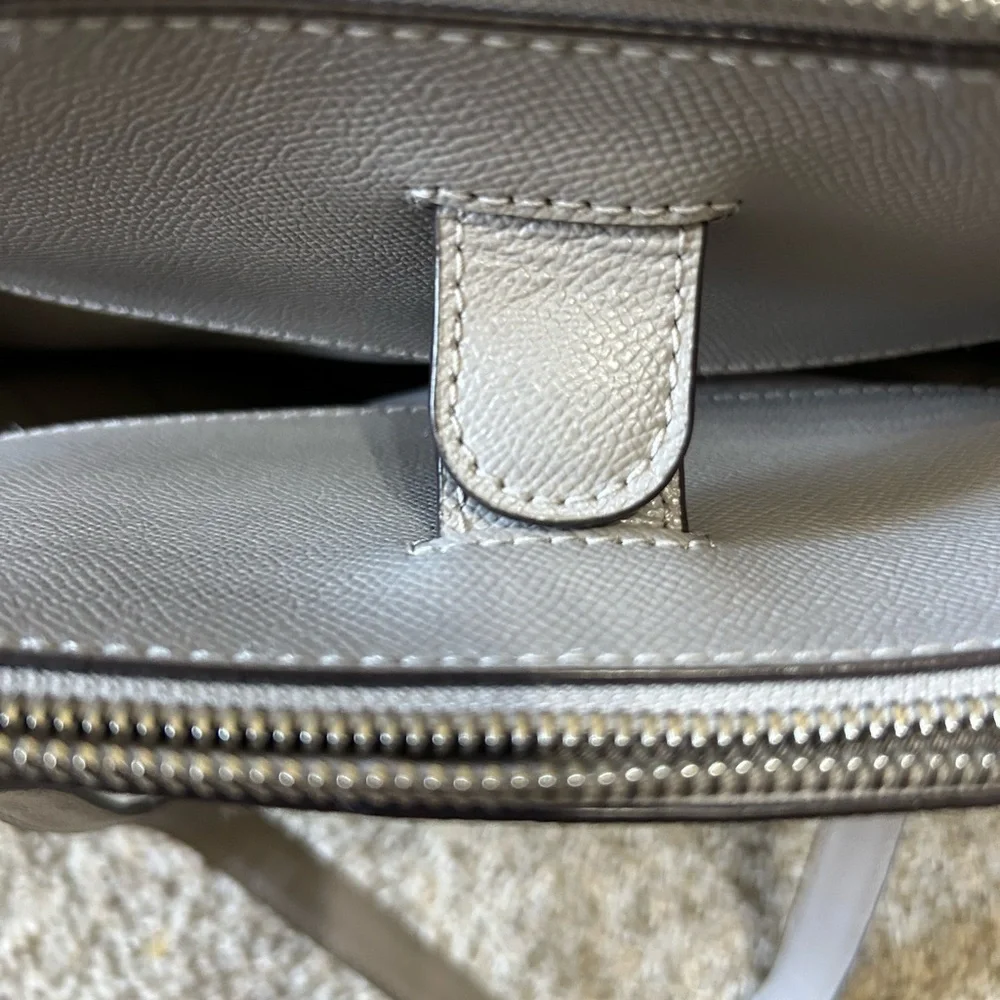 Michael Kors Houston Double Zip Crossgrain Leather Satchel